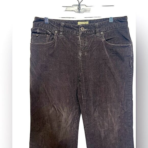 Vtg Horny Toad (old Toad&Co name)  sz 8 brown Corduroy bootleg y2k - Picture 2 of 16